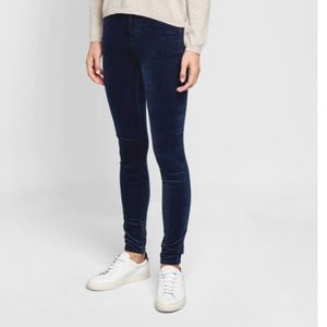 J Brand Maria High Rise Blue Velvet Leggings